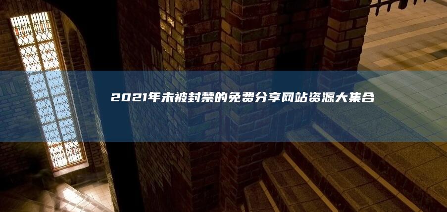 2021年未被封禁的免费分享网站资源大集合